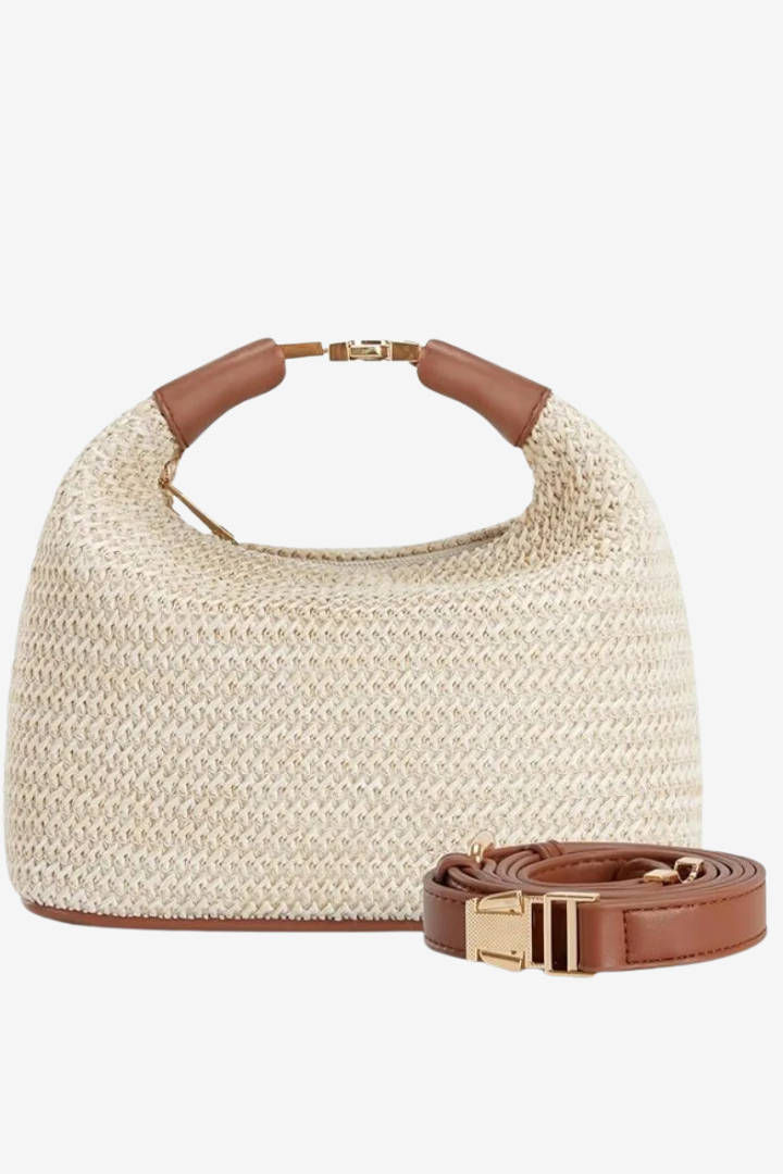 Sac de plage en paille pour femmes, sacs à bandoulière tissés, sacoche à poignée supérieure, sac à main pour l'été