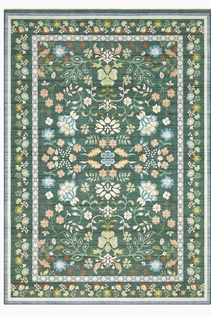 Tapis Bohème à Fleurs Vintage "Soline"
