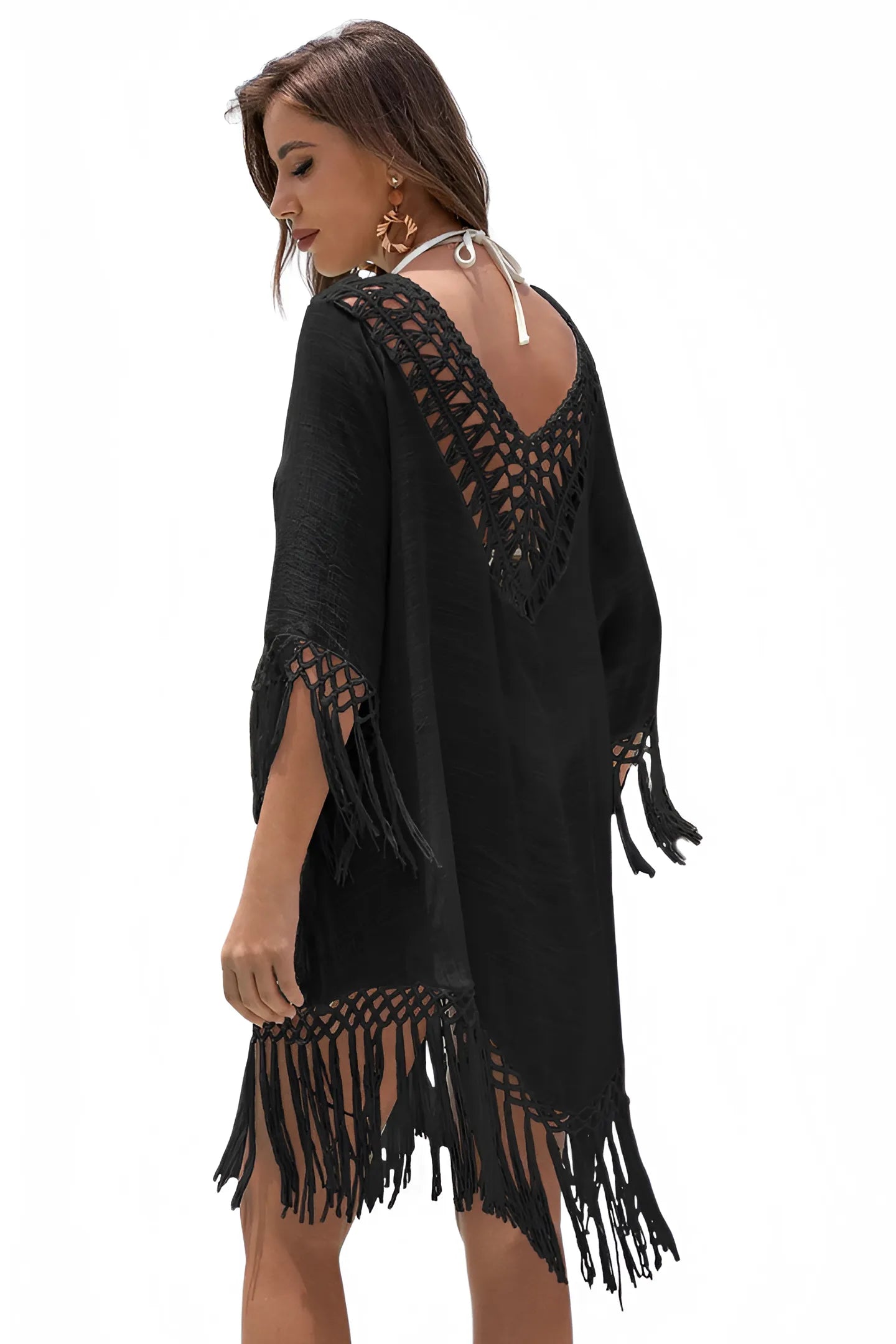 Robe de Plage Bohème en Crochet "Ibiza"