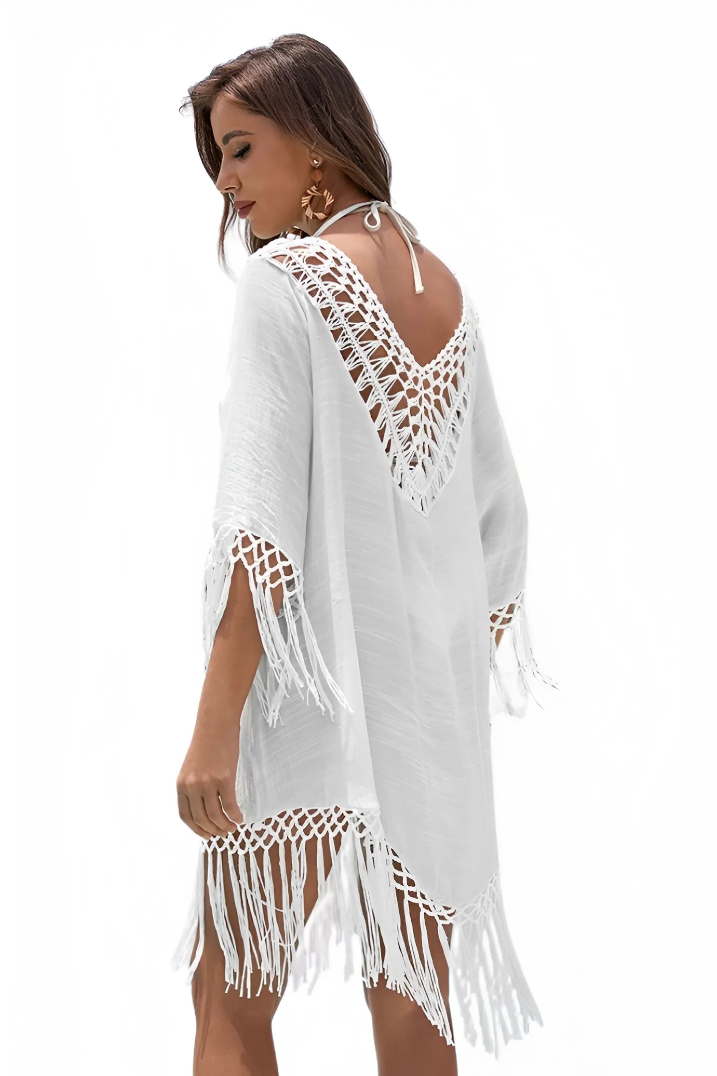 Robe de Plage Bohème en Crochet "Ibiza"