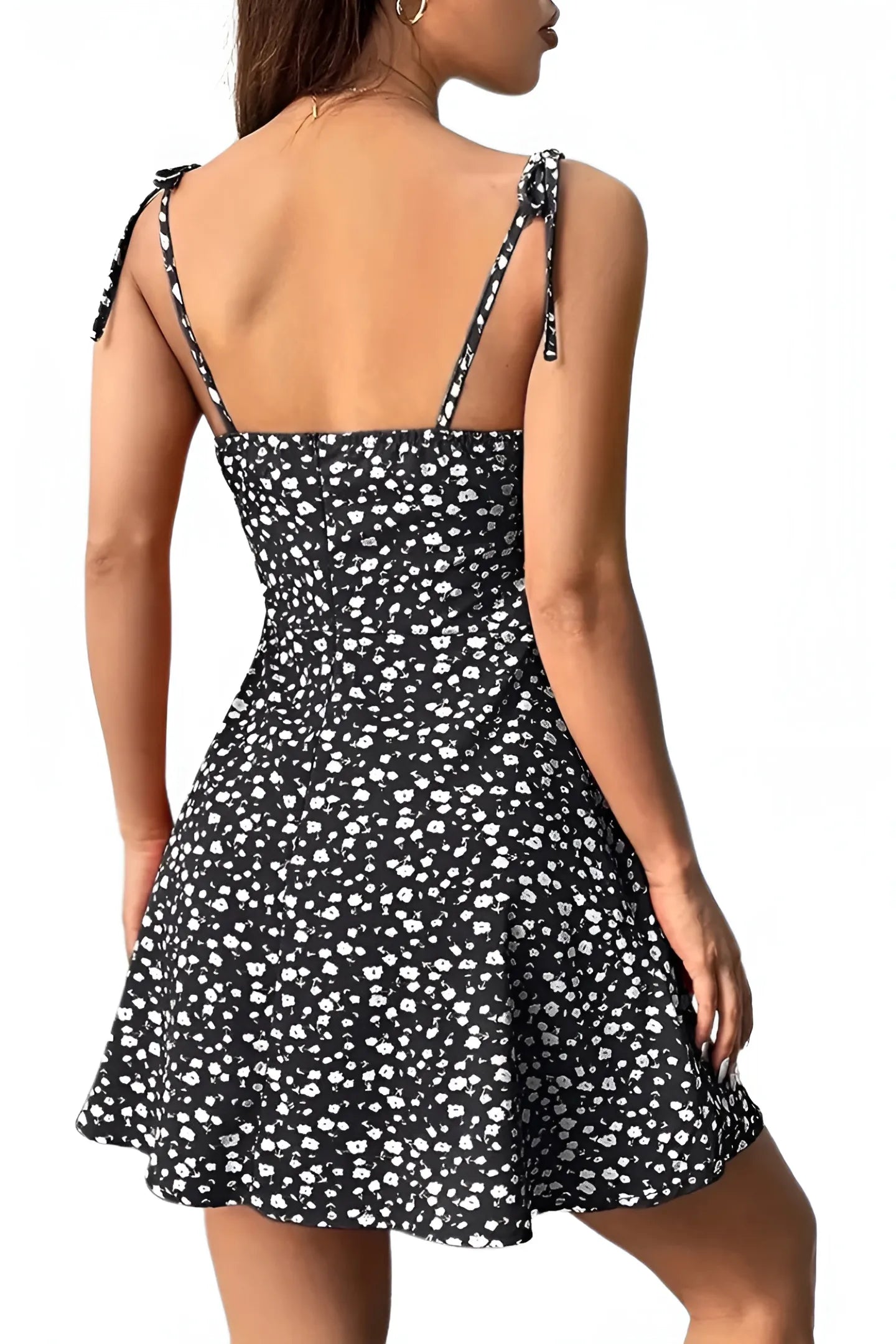 Robe Courte Bohème Florale "Céleste"